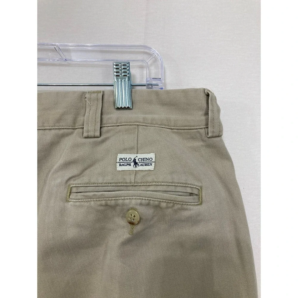Polo Ralph Lauren Philip Pants‎ size 40x28 Tan Khaki Cotton Chino Trousers